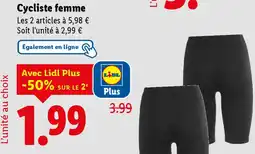 Lidl Cycliste femme offre
