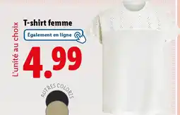 Lidl T-shirt femme offre