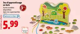 Lidl Jeu d'apprentissage en bois offre