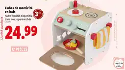 Lidl Cubes de motricité en bois offre
