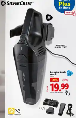 Lidl Aspirateur à main sans fil offre