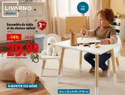 Lidl Ensemble de table et de chaises enfant offre