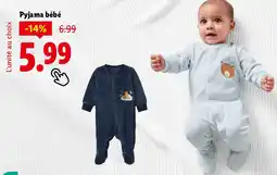 Lidl Pyjama bébé offre