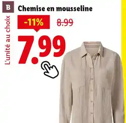 Lidl Chemise en mousseline offre