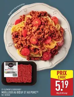 ALDI St-clément le boucher moelleux au bœuf et au porc offre