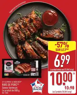 ALDI St-clément le boucher ribs de porc offre