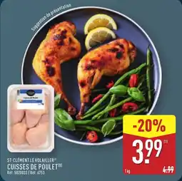 ALDI St-clément le volailler cuisses de poulet offre