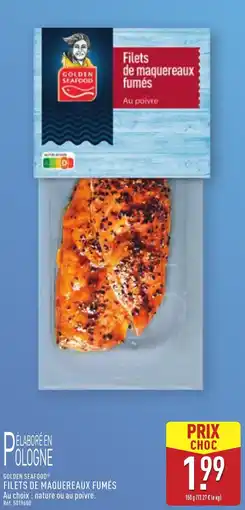 ALDI Golden seafood filets de maquereaux fumés offre