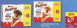 ALDI 6 Cônes glacés kinder offre