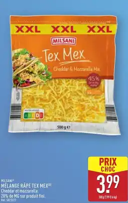 ALDI Milsani mélange râpé tex mex offre