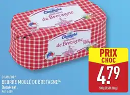 ALDI Champré beurre moulé de bretagne offre