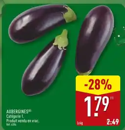 ALDI Aubergines offre