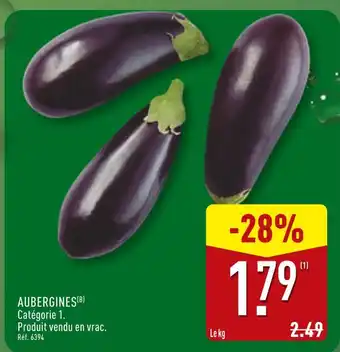 ALDI Aubergines offre