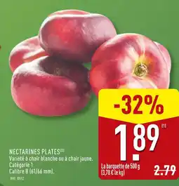ALDI Nectarines plates offre