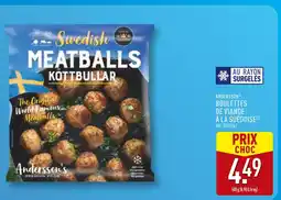ALDI Andersson Boulette de viande à la suédoise offre