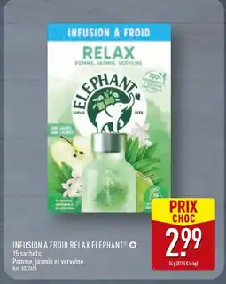 ALDI ÉLÉPHANT INFUSION À FROID RELAX offre