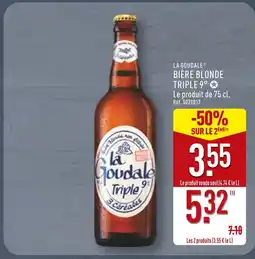 ALDI La Goudale Bière Blonde Triple 9° offre