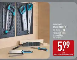ALDI WORKZONE ASSORTIMENT DE SCIES offre