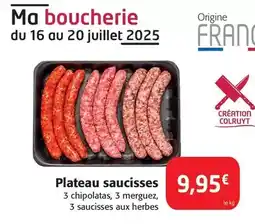 Colruyt Plateau saucisses offre