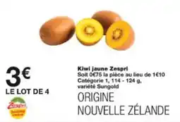 Monoprix Zespri - kiwi jaune offre