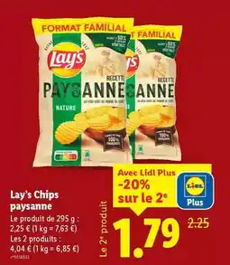 Lidl Lay's - chips paysanne offre