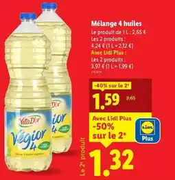 Lidl Vita d'or - mélange 4 huiles offre