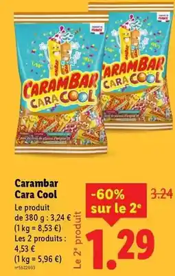 Lidl Carambar - cara cool offre