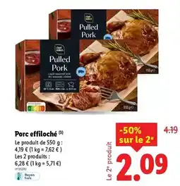 Lidl Chef select - porc effiloché offre