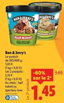 Lidl Ben & jerry's offre