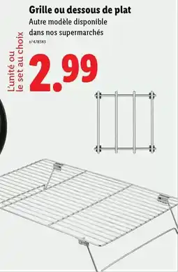 Lidl Silvercrest - grille ou dessous de plat offre