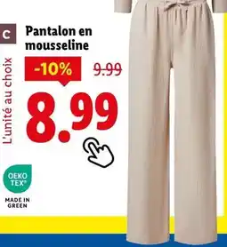 Lidl Esmara - pantalon en mousseline offre