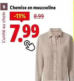 Lidl Esmara - chemise en mousseline offre
