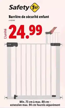 Lidl Safety - barrière de sécurité enfant offre
