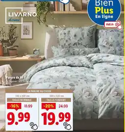 Lidl Livarno home - parure de lit offre