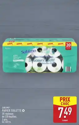 ALDI Sublimo Papier toilette offre