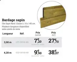 Espace emeraude Bardage sapin offre