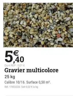Gravier multicolore