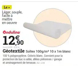 Espace emeraude Géotextile offre