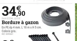 Espace emeraude Bordure à gazon offre