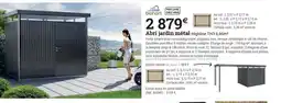 Espace emeraude Abri jardin métal offre