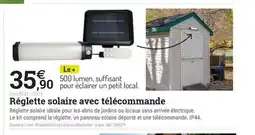 Espace emeraude Réglette solaire avec télécommande offre