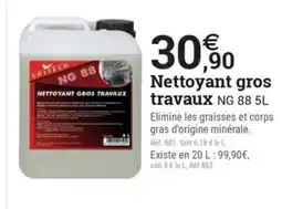 Espace emeraude Nettoyant gros travaux offre