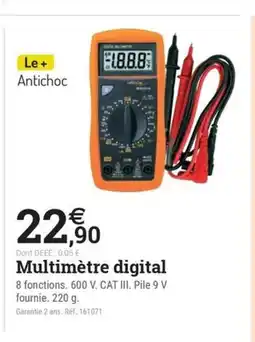 Espace emeraude Multimètre digital offre