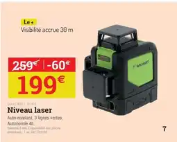 Espace emeraude Niveau laser offre