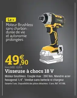 Espace emeraude Visseuse à chocs 18 V offre