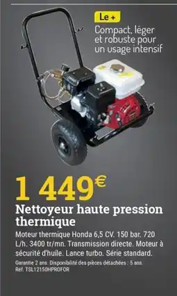 Espace emeraude Nettoyeur haute pression thermique offre