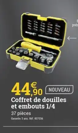 Espace emeraude Coffret de douilles et embouts 1/4 offre