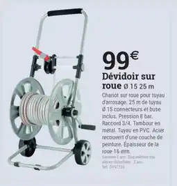 Espace emeraude Dévidoir sur roue offre
