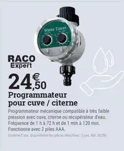 Espace emeraude Programmateur pour cuve / citerne offre