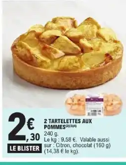 E.Leclerc Express 2 tartelettes aux pommes offre